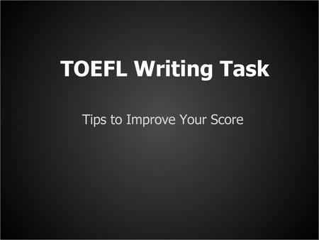 Tips to Improve Your Score