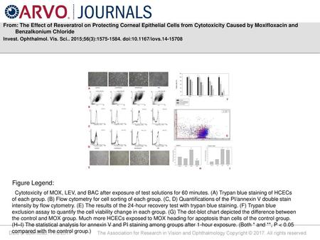 From: The Effect of Resveratrol on Protecting Corneal Epithelial Cells from Cytotoxicity Caused by Moxifloxacin and Benzalkonium Chloride Invest. Ophthalmol.