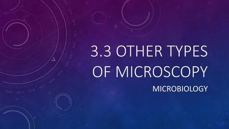 3.3 Other types of microscopy