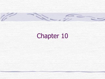 Chapter 10.