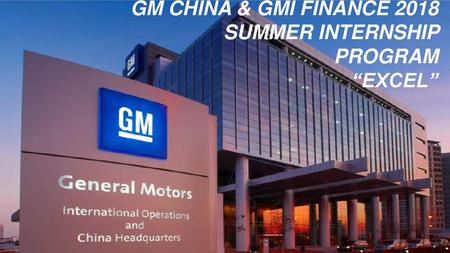 GM Finance Recruitment