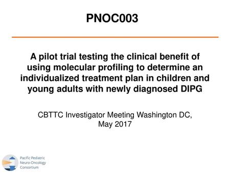 CBTTC Investigator Meeting Washington DC, May 2017