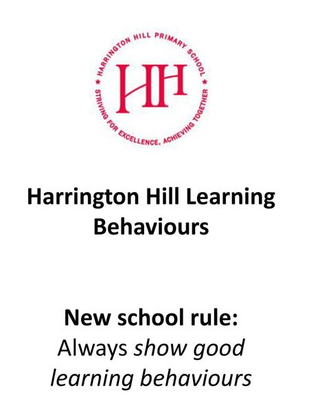 Always show good learning behaviours