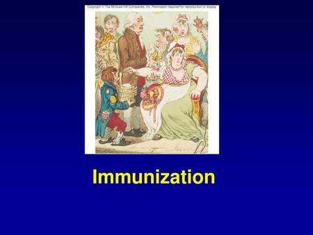 Immunization.