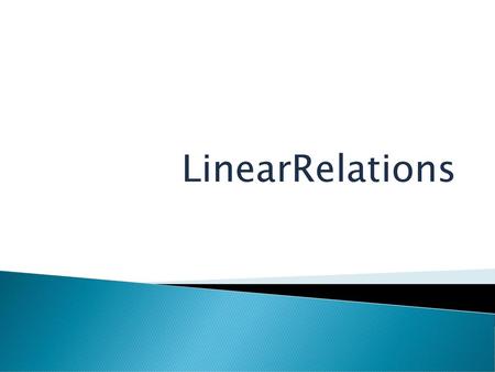 LinearRelations.