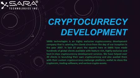 CRYPTOCURRENCY DEVELOPMENT COMPANY