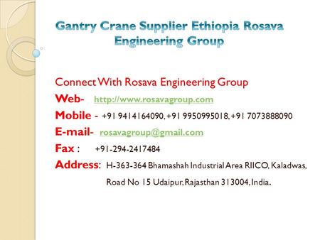 Connect With Rosava Engineering Group Web-   Mobile , ,