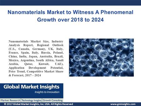 © 2017 Global Market Insights, Inc. USA. All Rights Reserved  Nanomaterials Market Size, Industry Analysis Report, Regional Outlook (U.S.,