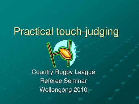 Practical touch-judging