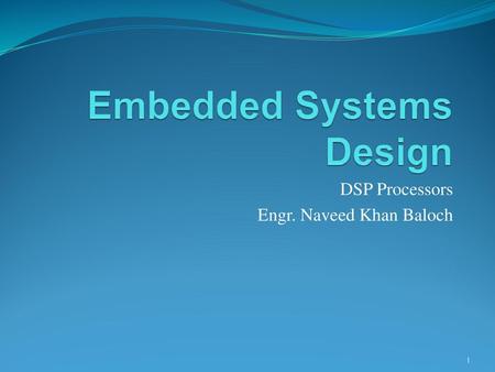 Embedded Systems Design