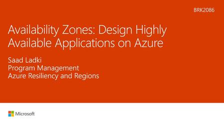 Availability Zones: Design Highly Available Applications on Azure