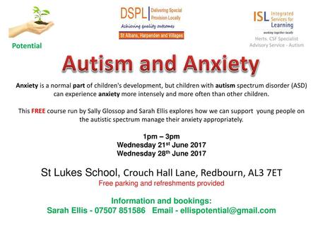 Herts. CSF Specialist Advisory Service - Autism