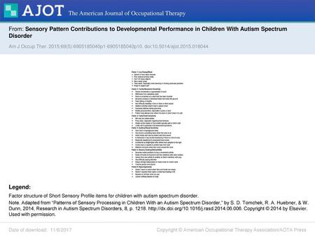 The American Journal of Occupational Therapy