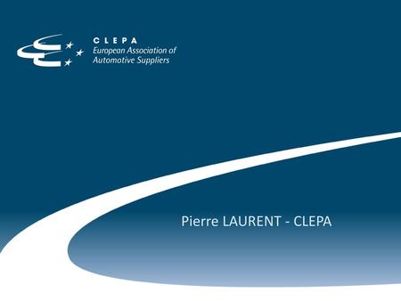 Pierre LAURENT - CLEPA.