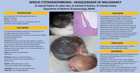 Department of Obstetrics & Gynaecology, MAMC