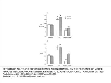 Hormone-sensitive lipase activity (a) is expressed as nmol of free fatty acids released per min per mg of tissue protein. cAMP accumulation (b) is expressed.