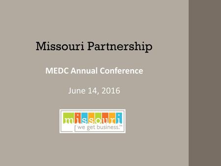 MEDC Annual Conference June 14, 2016