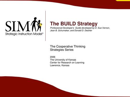 The BUILD Strategy Professional Developer’s Guide developed by D