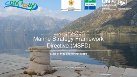 Marine Strategy Framework Directive (MSFD)