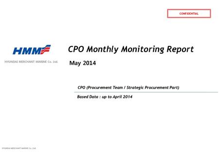 CPO Monthly Monitoring Report