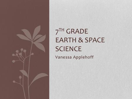 7th Grade Earth & Space Science