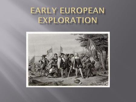 Early European exploration