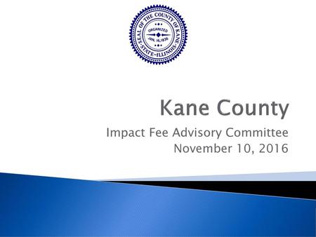 Impact Fee Advisory Committee November 10, 2016