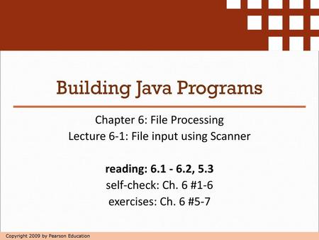 Building Java Programs