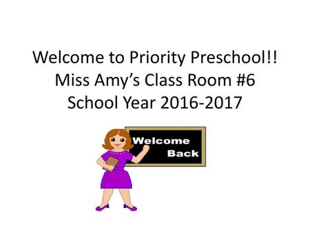 Welcome to Priority Preschool