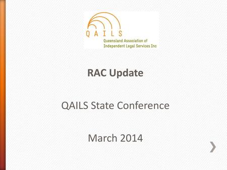 QAILS State Conference