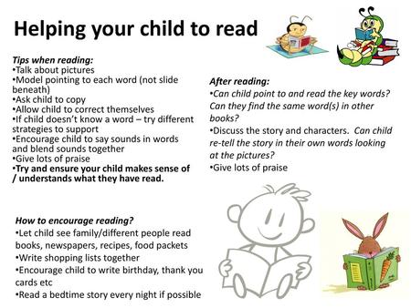 Helping your child to read