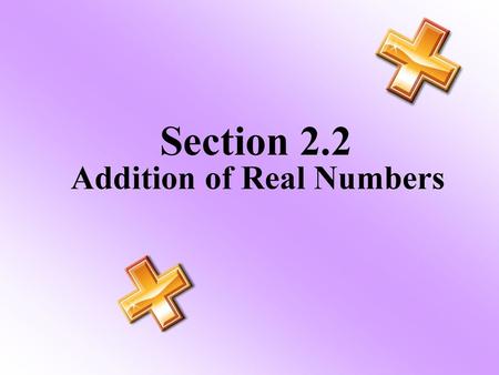 Addition of Real Numbers