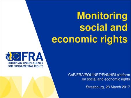 Monitoring social and economic rights