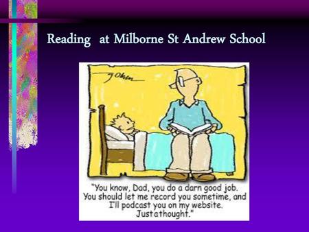 Reading at Milborne St Andrew School