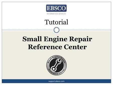 Small Engine Repair Reference Center