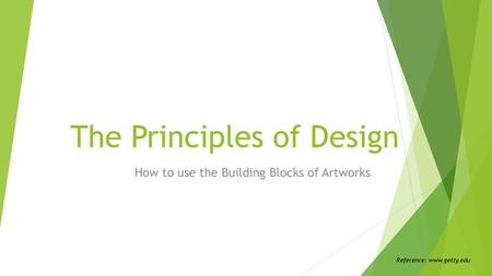 The Principles of Design