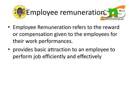 Employee remuneration