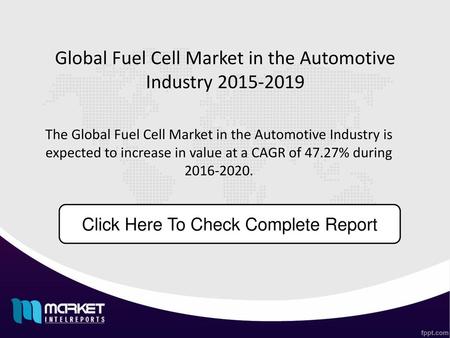 Global Fuel Cell Market in the Automotive Industry