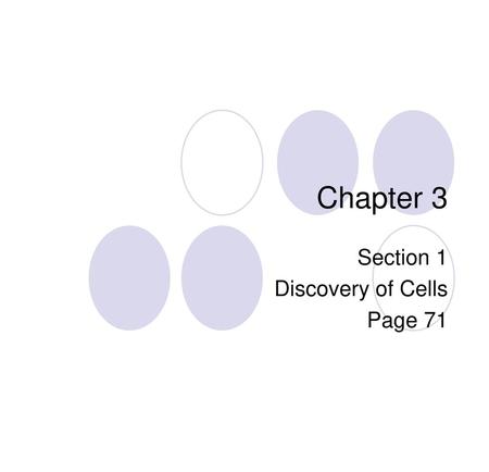 Section 1 Discovery of Cells Page 71