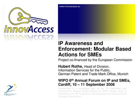 IP Awareness and Enforcement: Modular Based Actions for SMEs