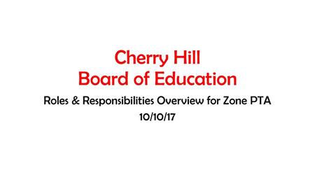 Cherry Hill Board of Education