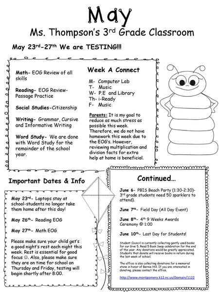 Ms. Thompson’s 3rd Grade Classroom