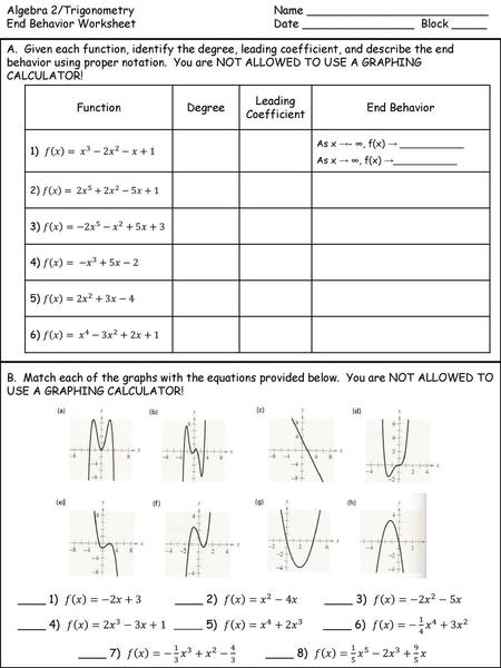 Algebra 2/Trigonometry Name __________________________