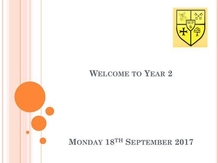 Welcome to Year 2 Monday 18th September 2017