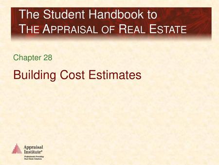 Building Cost Estimates