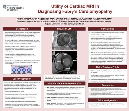 Utility of Cardiac MRI in Diagnosing Fabry’s Cardiomyopathy