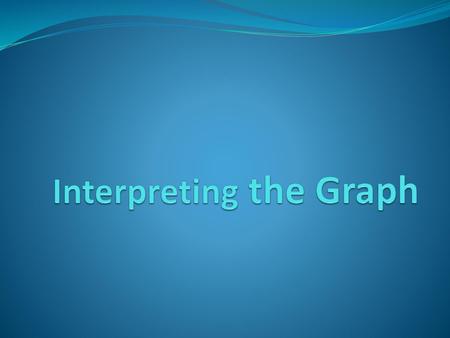 Interpreting the Graph