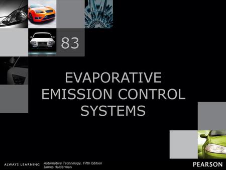 EVAPORATIVE EMISSION CONTROL SYSTEMS