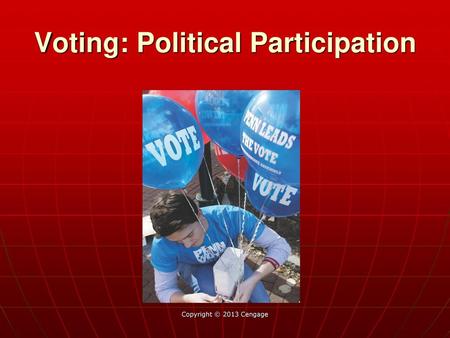 Voting: Political Participation