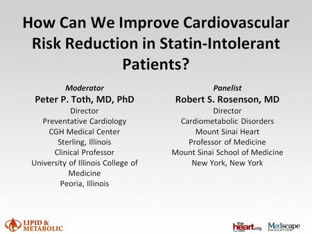 Statin Myopathy (AHA/ACC/NHLBI)